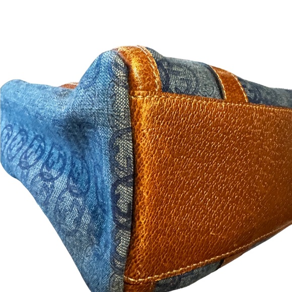 Vintage Gucci GG pattern Abby Boston Bag Denim*Awesome design! Snag HER! - Picture 15 of 15